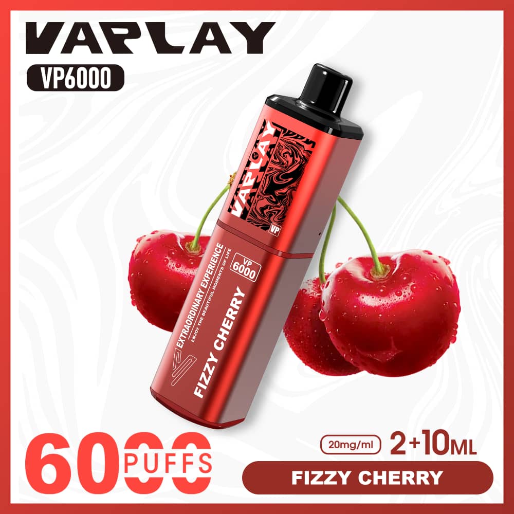 Vaplay VP6000 Prefilled Pod Vape Kit Box of 5 - Fizzy Cherry