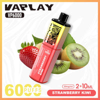 Vaplay VP6000 Prefilled Pod Vape Kit Box of 5 - Strawberry Kiwi