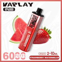Vaplay VP6000 Prefilled Pod Vape Kit Box of 5 - Strawberry Watermelon