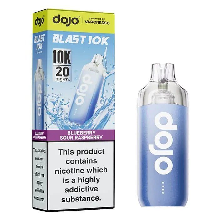 Vaporesso Dojo Blast 10k Prefilled Pod Vape Kit Box of 5 - Blueberry Sour Raspberry