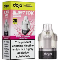 Vaporesso Dojo Blast 10K Prefilled Pods - Straw - Raspberry Cherry Ice