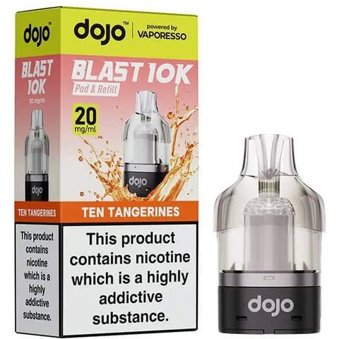 Vaporesso Dojo Blast 10K Prefilled Pods - Ten Tangerines