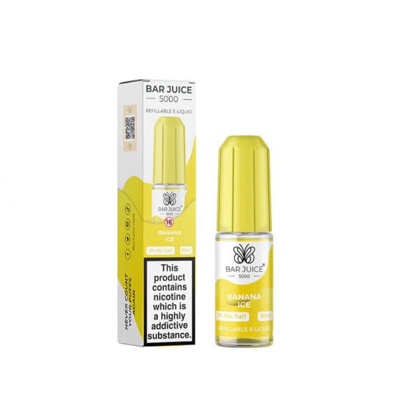 Bar Juice 5000 10ml Nic Salts E - liquids Box of 10 - Banana Ice