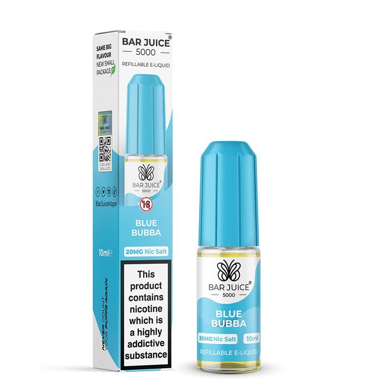 Bar Juice 5000 10ml Nic Salts E - liquids Box of 10 - Blue Bubba *New*