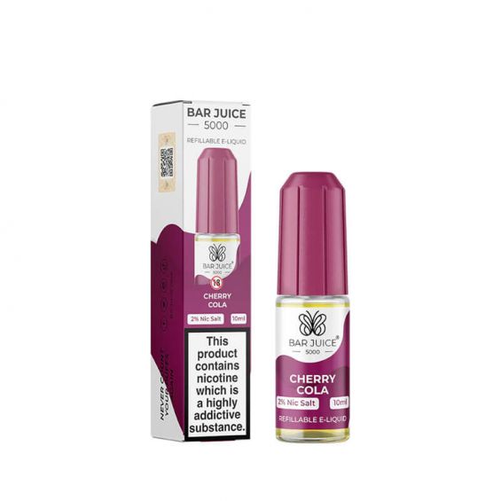 Bar Juice 5000 10ml Nic Salts E - liquids Box of 10 - Cherry Cola