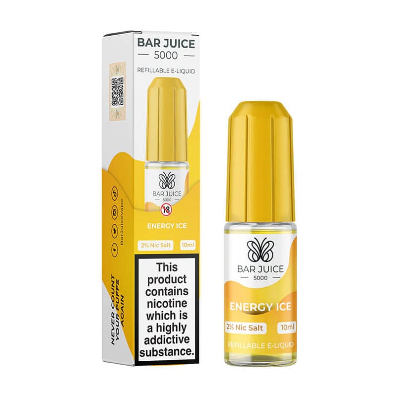 Bar Juice 5000 10ml Nic Salts E - liquids Box of 10 - Energy Ice