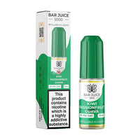 Bar Juice 5000 10ml Nic Salts E - liquids Box of 10 - Kiwi Passionfruit Guava