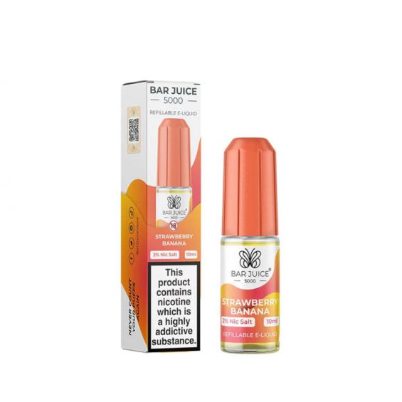 Bar Juice 5000 10ml Nic Salts E - liquids Box of 10 - Strawberry Banana