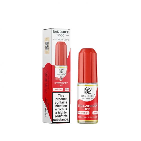 Bar Juice 5000 10ml Nic Salts E - liquids Box of 10 - Strawberry Ice