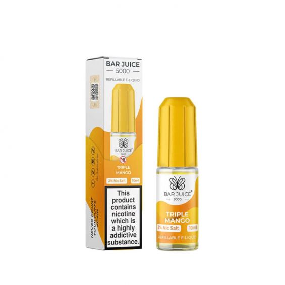 Bar Juice 5000 10ml Nic Salts E - liquids Box of 10 - Triple Mango