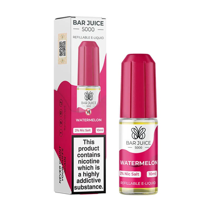 Bar Juice 5000 10ml Nic Salts E - liquids Box of 10 - Watermelon