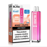 Crystal Bling Max 8000 Prefilled Pod Kit Box of 5 - Juicy Peach