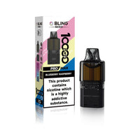 Crystal Bling Nero 10k Prefilled Pods Box of 5 - Blueberry Raspberry