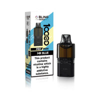 Crystal Bling Nero 10k Prefilled Pods Box of 5 - Mr Blue