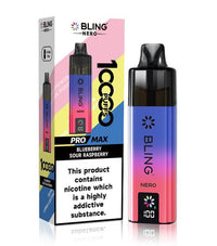 Crystal Bling Nero 10k Vape Kit Box of 5 - Blue Sour Raspberry