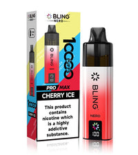 Crystal Bling Nero 10k Vape Kit Box of 5 - Cherry Ice