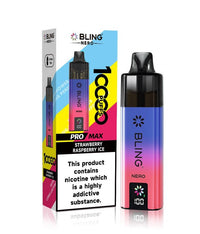 Crystal Bling Nero 10k Vape Kit Box of 5 - Strawberry Raspberry