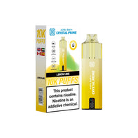 Crystal Prime 10000 Disposable Vape Pack of 5 - Lemon Lime