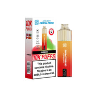 Crystal Prime 10000 Disposable Vape Pack of 5 - Rainbow