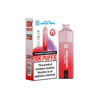 Crystal Prime 10000 Disposable Vape Pack of 5 - Strawberry Raspberry Ice