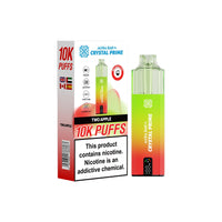 Crystal Prime 10000 Disposable Vape Pack of 5 - Two Apple