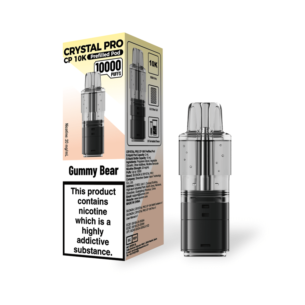 Crystal Pro CP 10k Replacement Pods Box of 5 - Gummy Bear