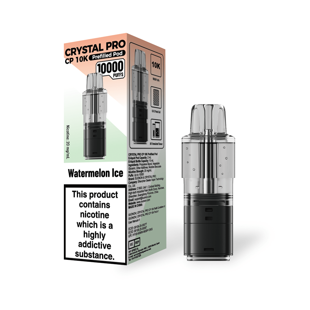 Crystal Pro CP 10k Replacement Pods Box of 5 - Watermelon Ice
