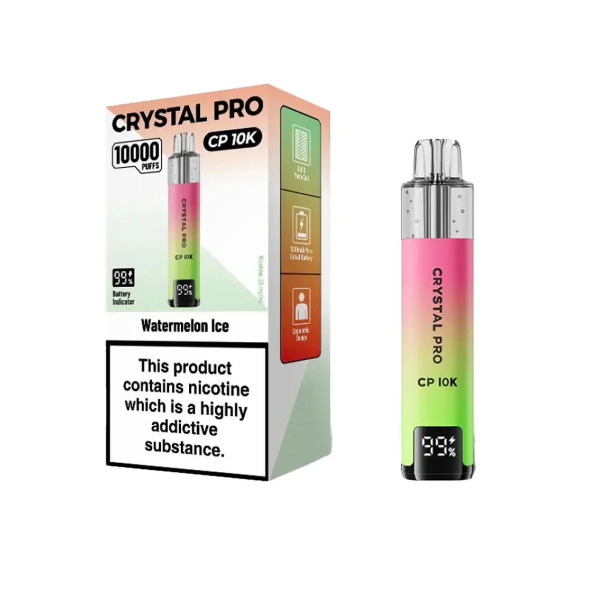 Crystal Pro CP10000 Prefilled Pod Kit Box of 5 - Fruit Bomb