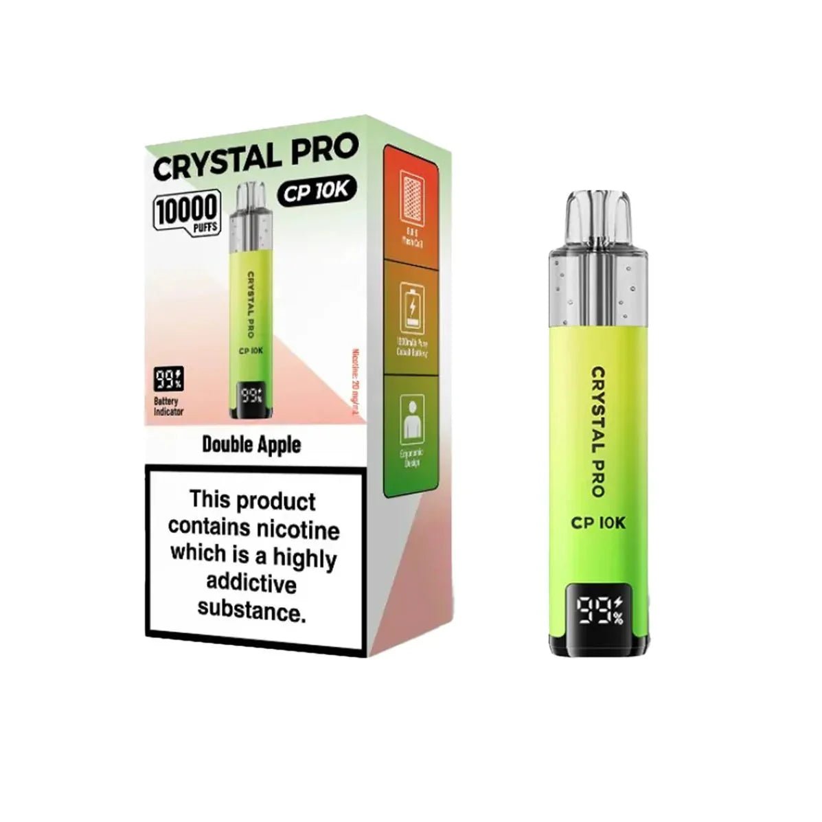 Crystal Pro CP10000 Prefilled Pod Kit Box of 5 - Fruit Bomb