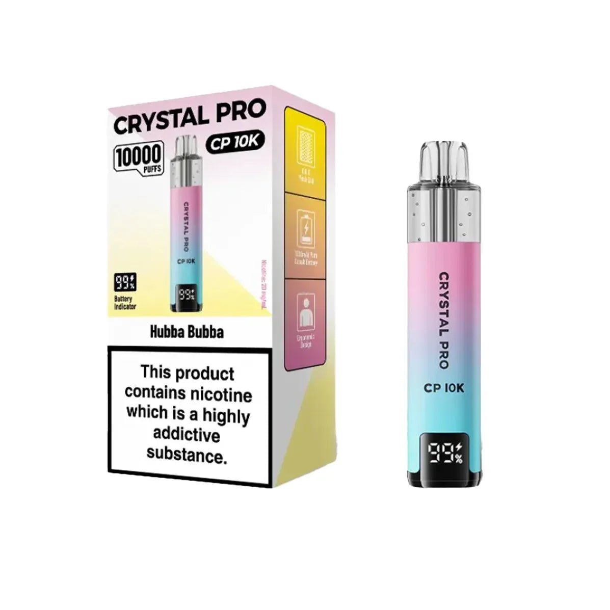 Crystal Pro CP10000 Prefilled Pod Kit Box of 5 - Fruit Bomb