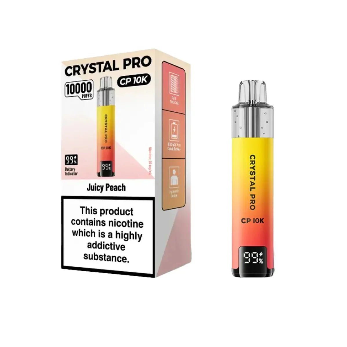 Crystal Pro CP10000 Prefilled Pod Kit Box of 5 - Fruit Bomb