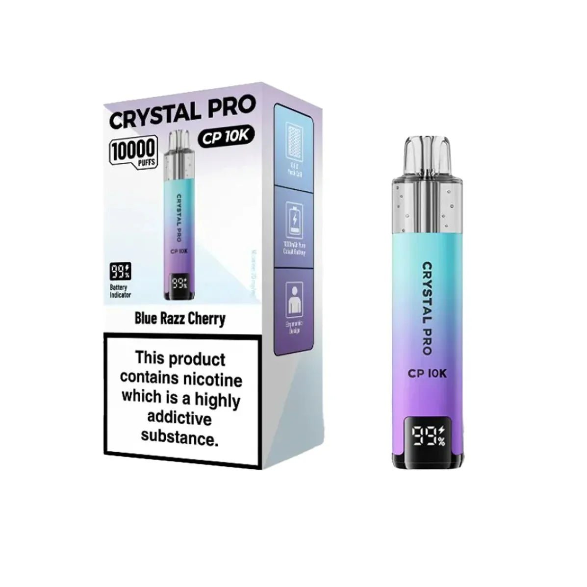 Crystal Pro CP10000 Prefilled Pod Kit Box of 5 - Fruit Bomb