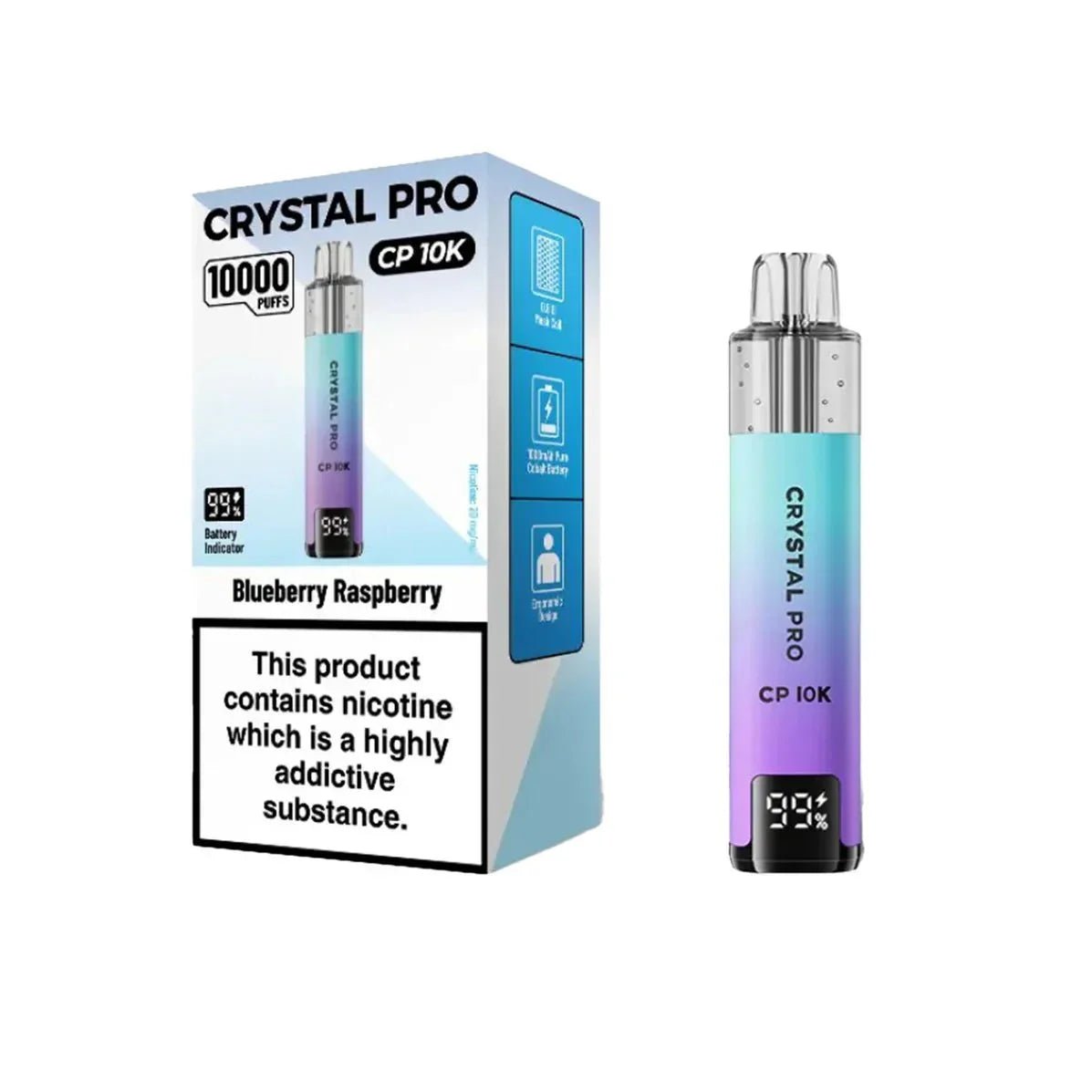 Crystal Pro CP10000 Prefilled Pod Kit Box of 5 - Fruit Bomb