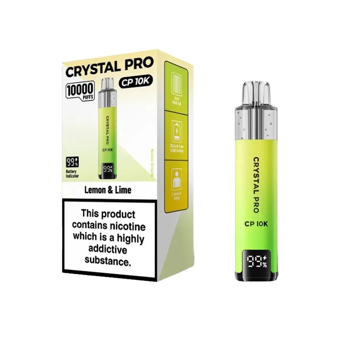 Crystal Pro CP10000 Prefilled Pod Kit Box of 5 - Fruit Bomb