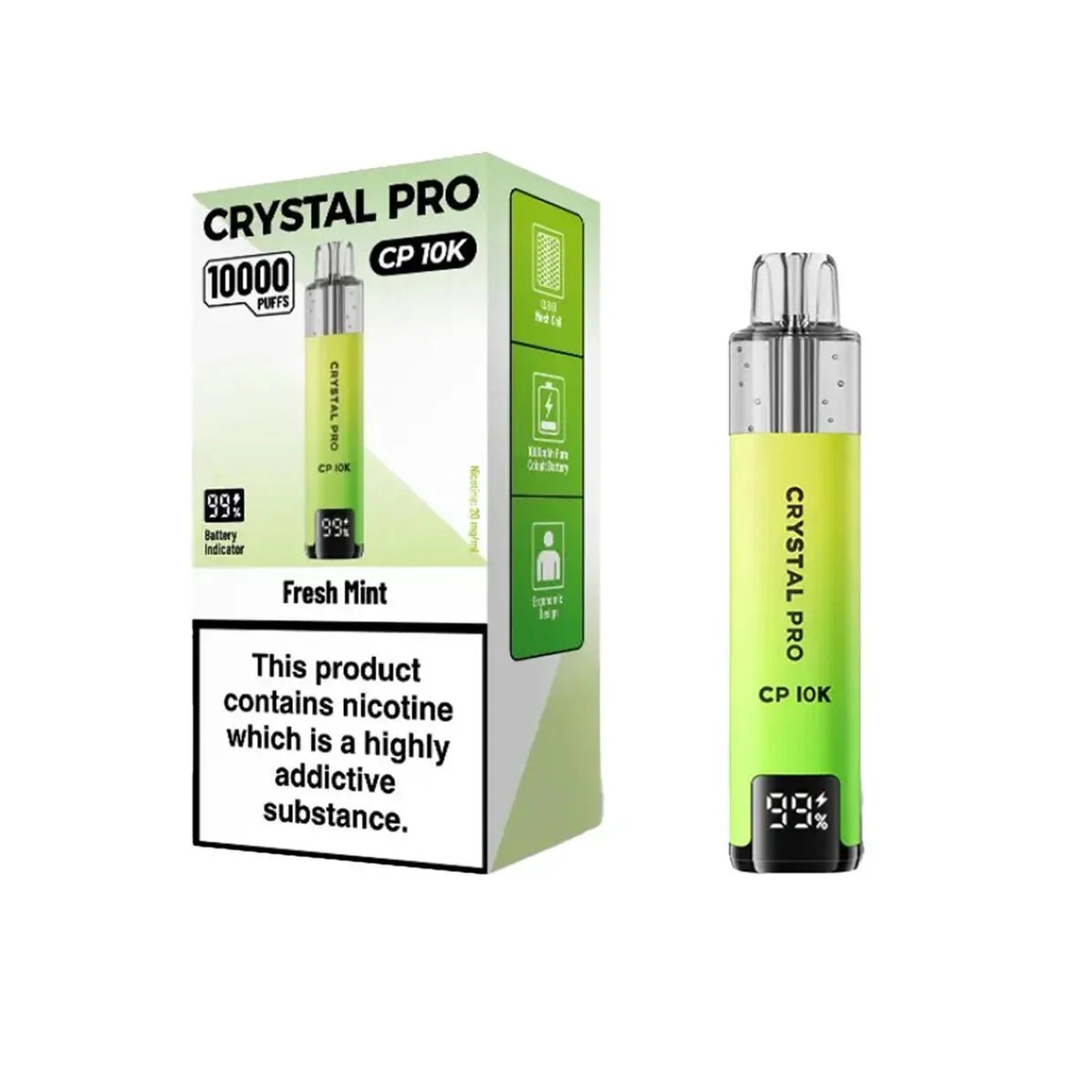 Crystal Pro CP10000 Prefilled Pod Kit Box of 5 - Fruit Bomb