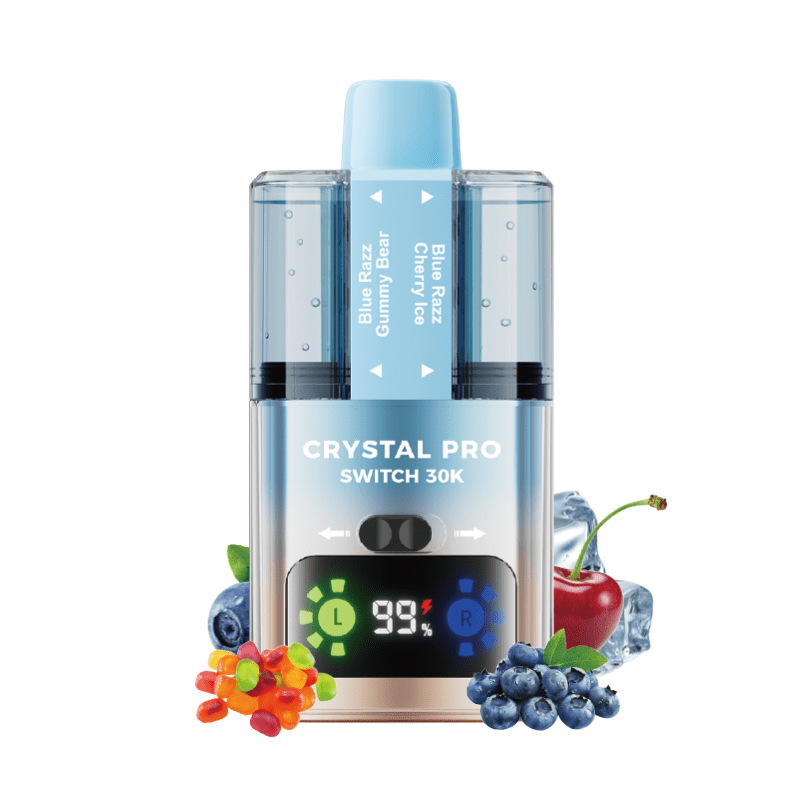 Crystal Pro Switch 30k Prefilled Pod Kit Box of 5 - Blue Razz Gummy Bear / Blue Razz Gummy Bear