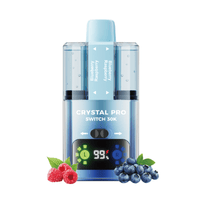 Crystal Pro Switch 30k Prefilled Pod Kit Box of 5 - Blueberry Raspberry / Blue Raspberry