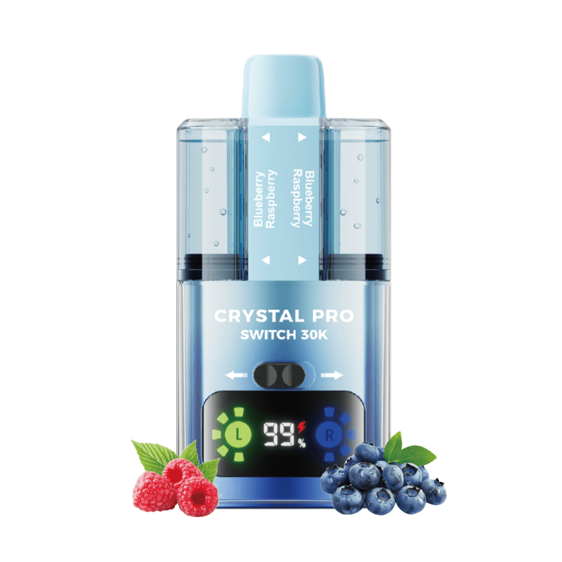 Crystal Pro Switch 30k Prefilled Pod Kit Box of 5 - Blueberry Raspberry / Blue Raspberry