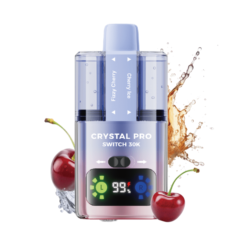 Crystal Pro Switch 30k Prefilled Pod Kit Box of 5 - Fizzy Cherry / Cherry Ice