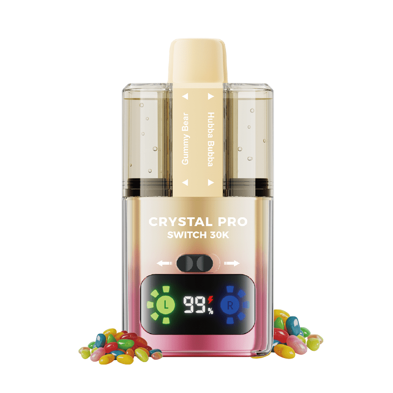 Crystal Pro Switch 30k Prefilled Pod Kit Box of 5 - Gummy Bear / Hubba Bubba