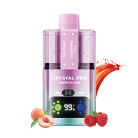 Crystal Pro Switch 30k Prefilled Pod Kit Box of 5 - Juicy Peach / Juicy Raspberries