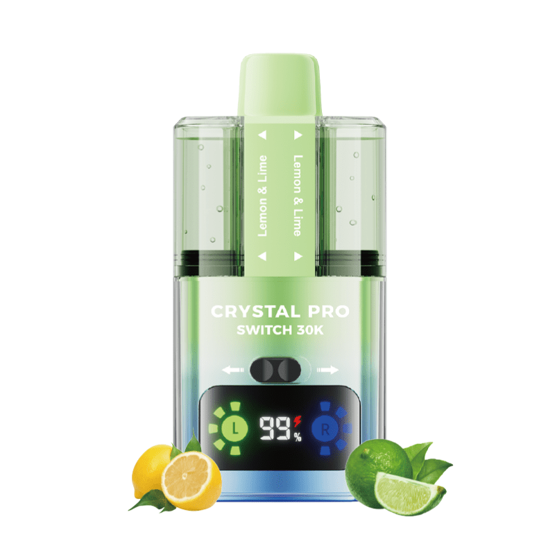 Crystal Pro Switch 30k Prefilled Pod Kit Box of 5 - Lemon Lime / Lemon Mint