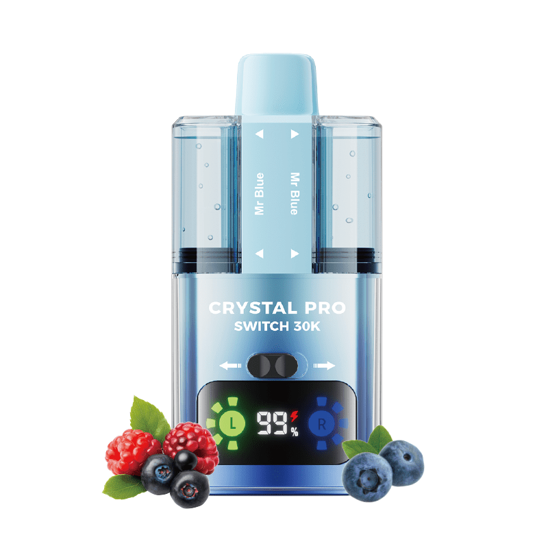 Crystal Pro Switch 30k Prefilled Pod Kit Box of 5 - Mr Blue / Mr Blue