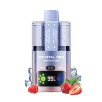 Crystal Pro Switch 30k Prefilled Pod Kit Box of 5 - Strawberry Raspberry Ice / Strawberry Raspberry Ice