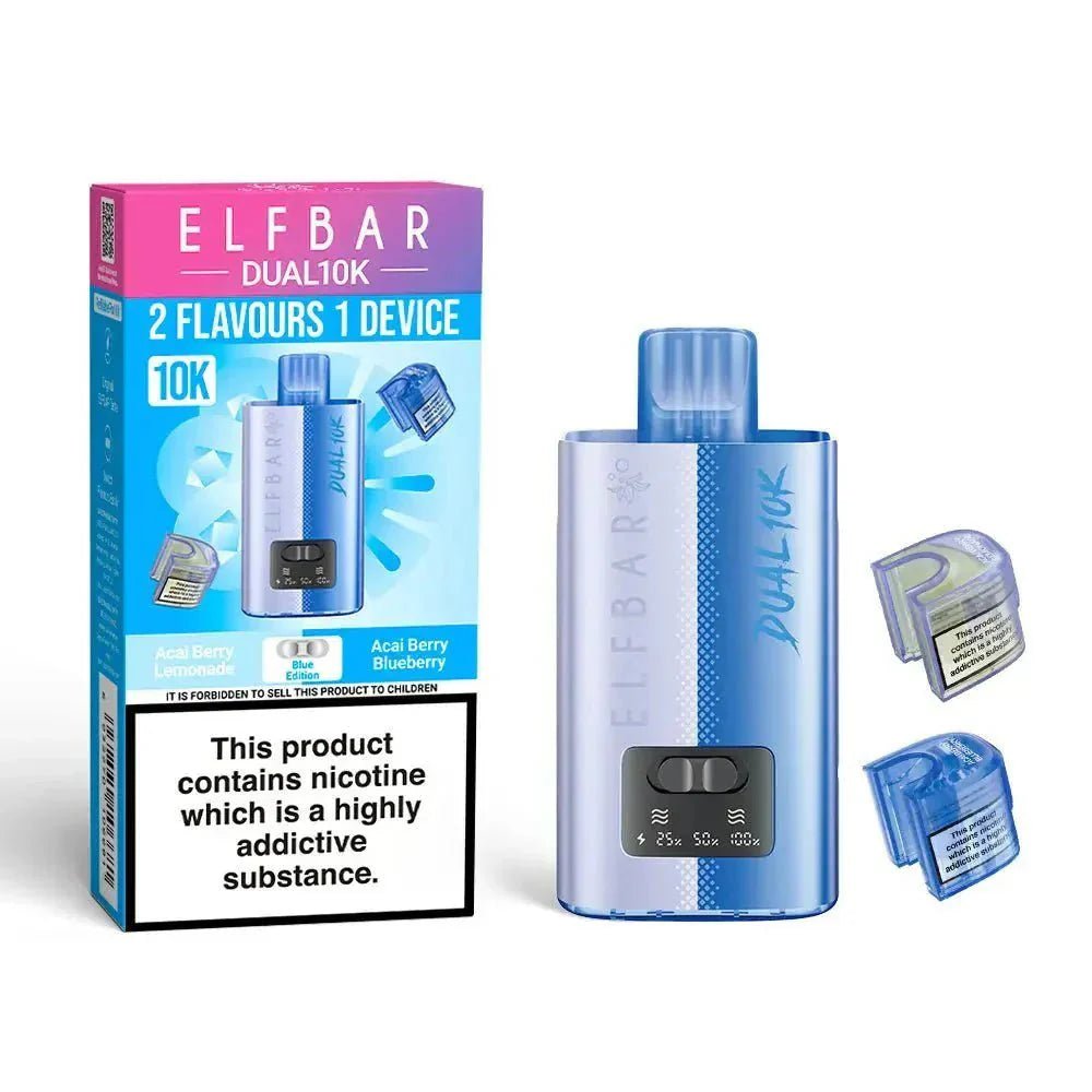 Elf B Dual 10k Pod Vape kit Box of 5 - Blue Edition