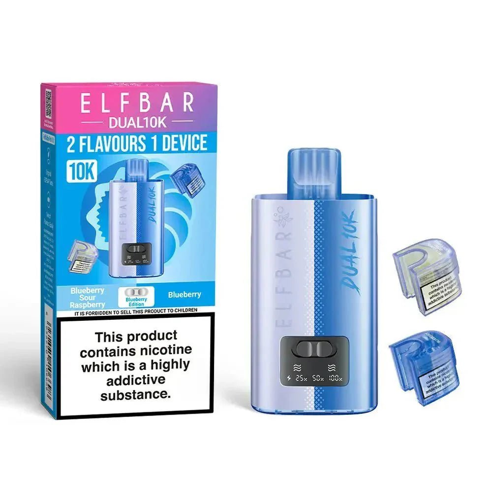 Elf B Dual 10k Pod Vape kit Box of 5 - Blueberry Edition
