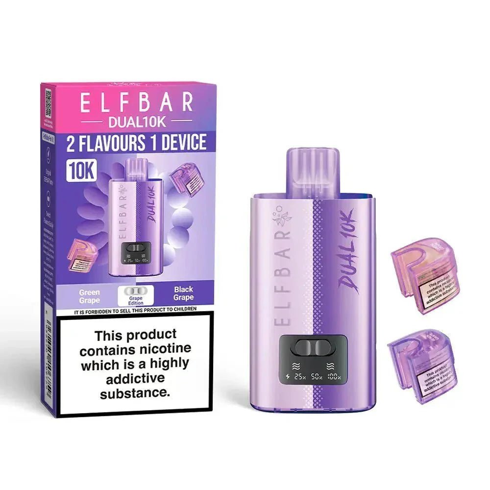 Elf B Dual 10k Pod Vape kit Box of 5 - Grape Edition
