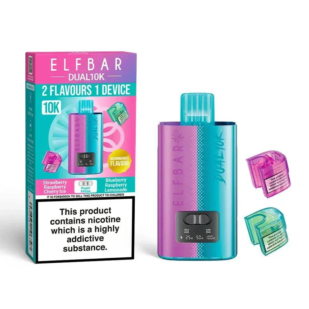 Elf B Dual 10k Pod Vape kit Box of 5 - Purple Edition