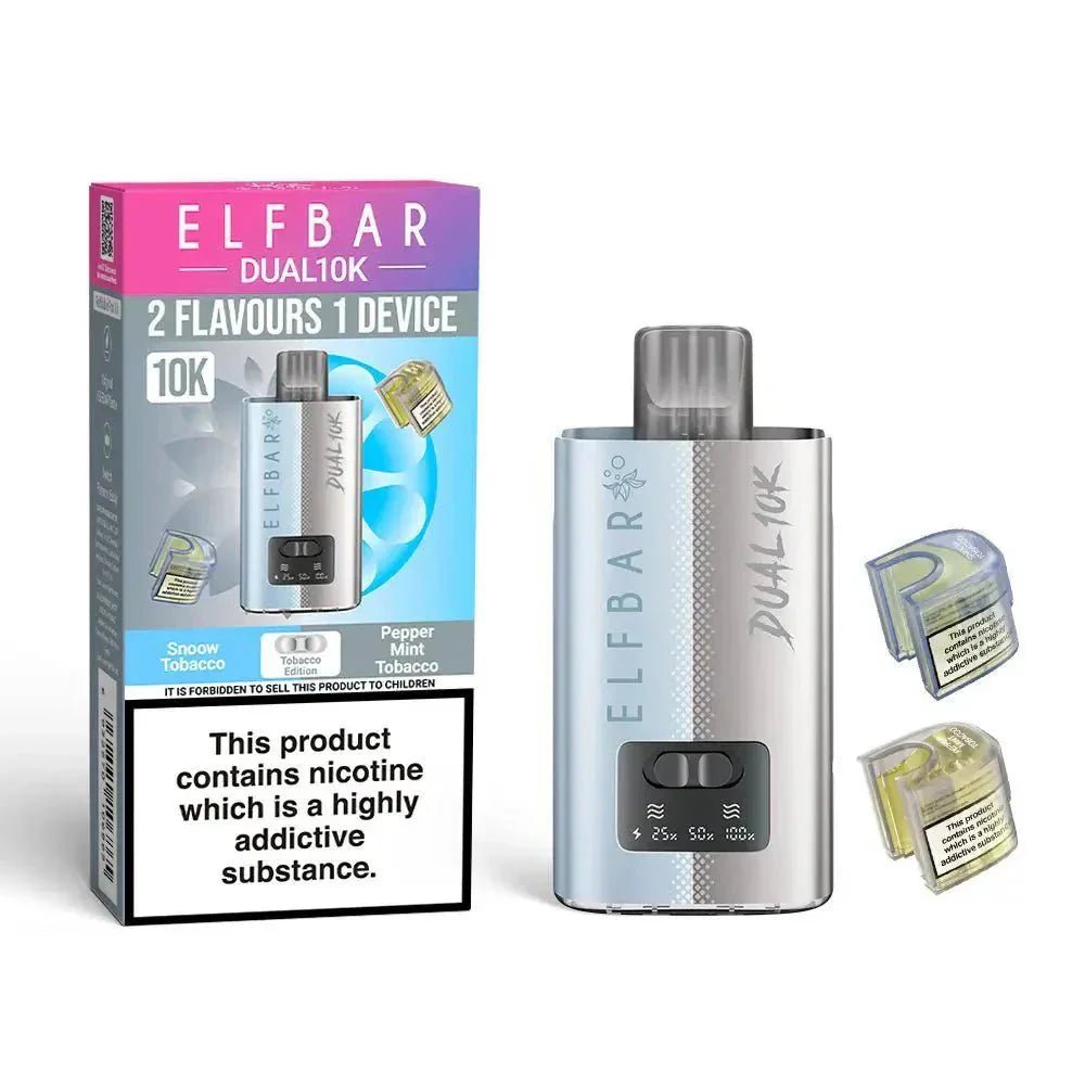 Elf B Dual 10k Pod Vape kit Box of 5 - Tobacco Edition