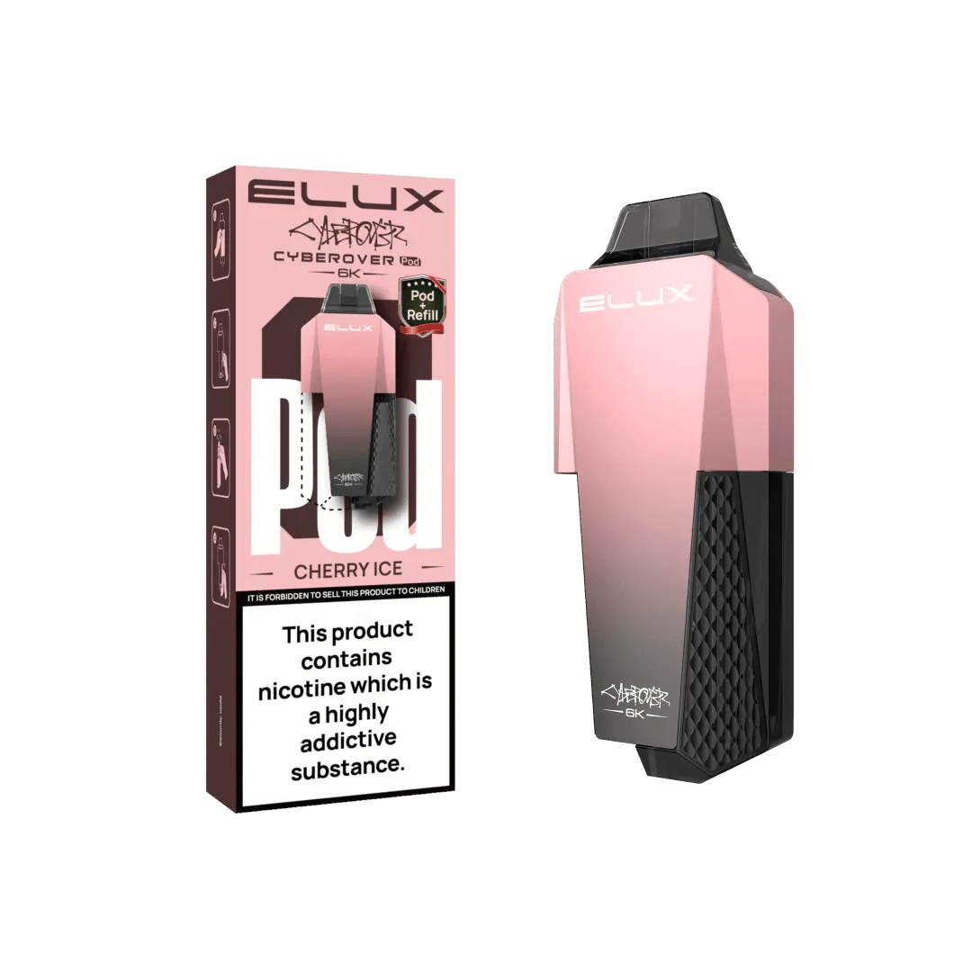 Elux Cyberover 6000 Replacement Pods - Box of 5 - Cherry Ice